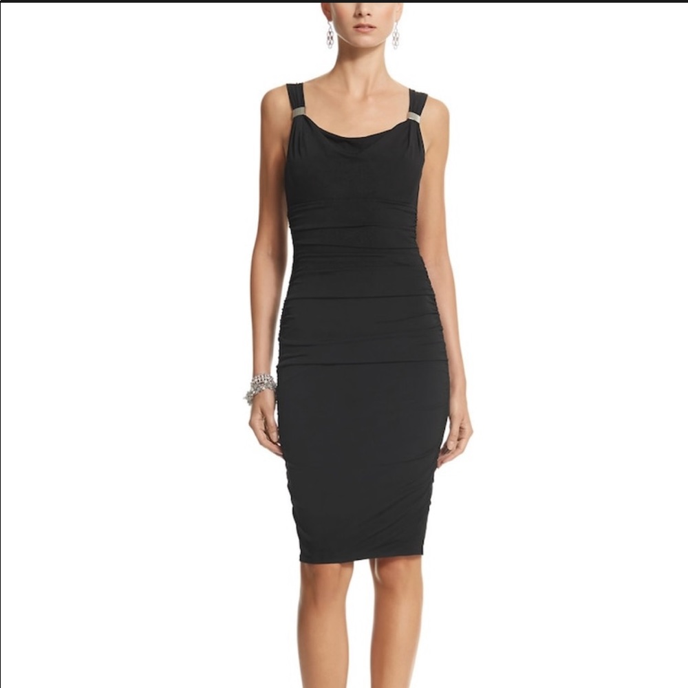WHBM Cowl Neck Instantly Slimming Dress